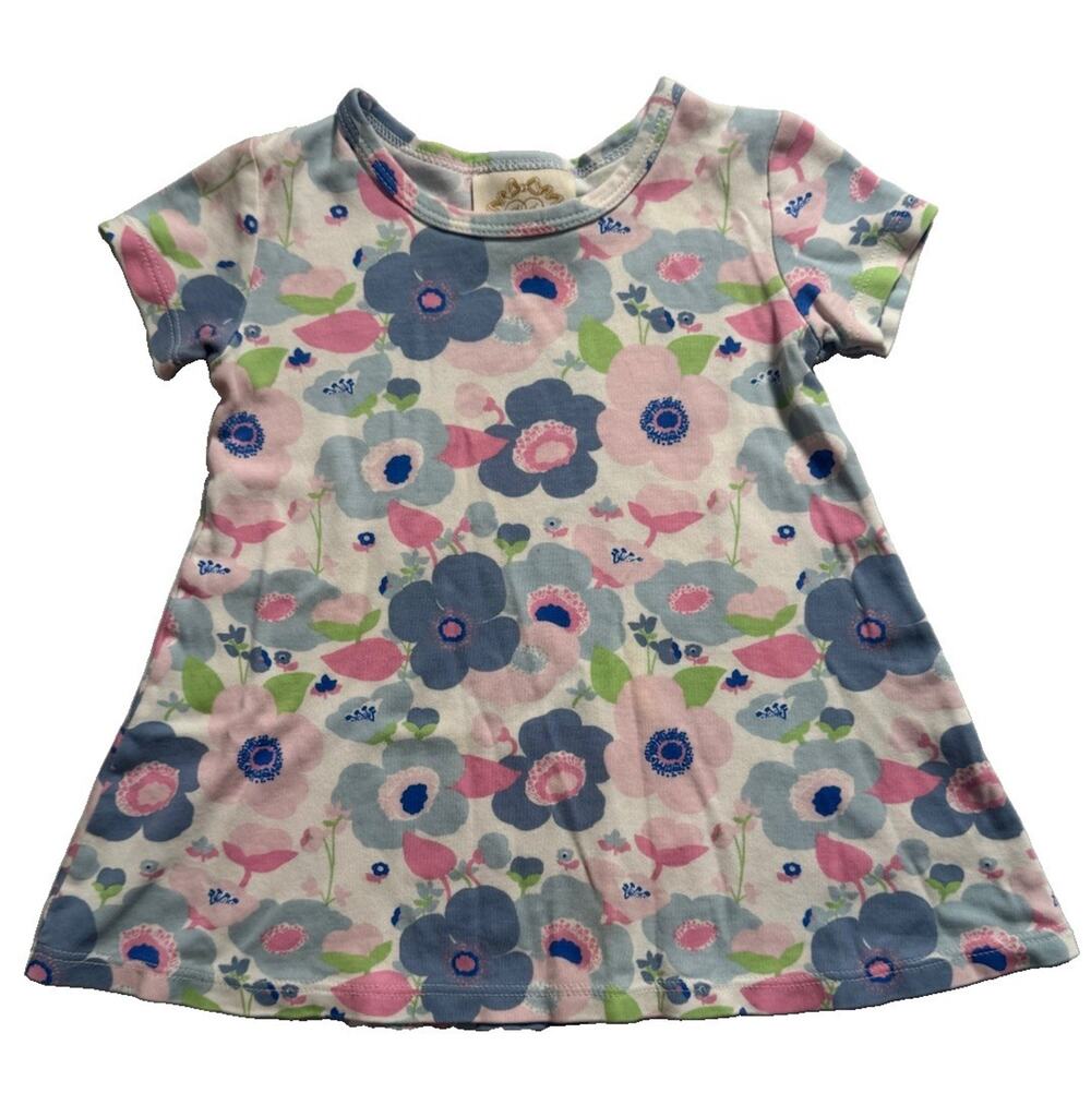 The Beaufort Bonnet Company Girls Floral Pima Cotton Dress 12-18M TBBC